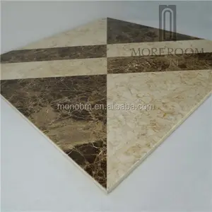 Carrelage de sol en marbre marron pour le salon, modèle en marbre luxueux de luxe d'espagne, décoration d'intérieur au Design moderne