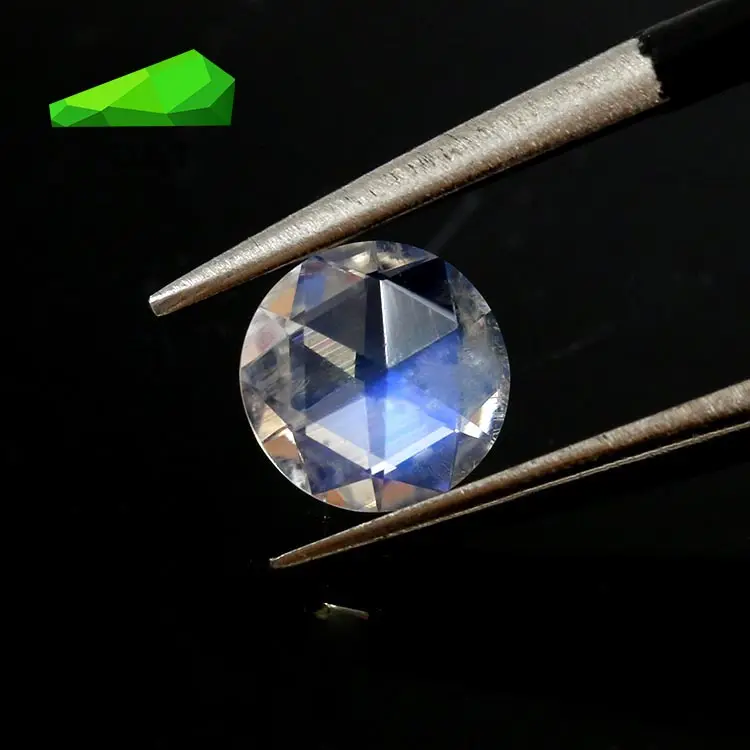 natural gem stones round shape moonstone loose gemstone prices