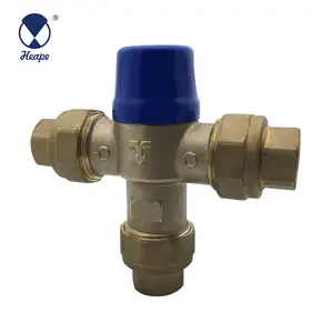 HEAPE 1/2'' Lead Free Thermostatic Mixing Valve Standard Lead Free Brass Safety