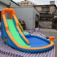 Toboggan gonflable commercial pour piscine, toboggan aquatique gonflable pour enfants et adultes