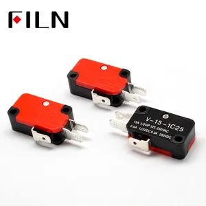 250V 16A Lò Vi Sóng Cửa Arcade Cherry Nút Ấn SPDT 1 NO 1 NC Micro Switch V-15-1C25