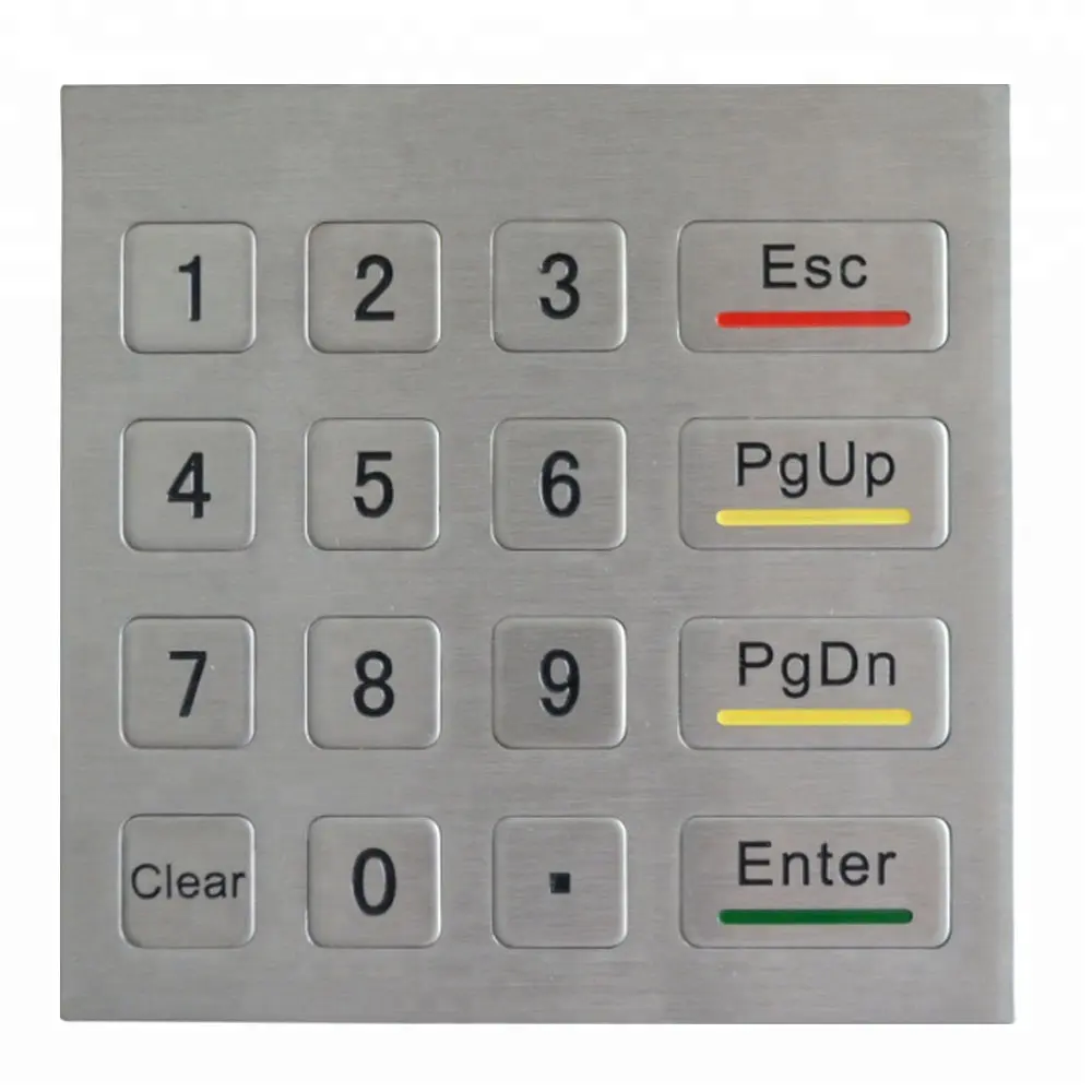 metal ATM membrane keypad with function keys
