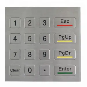 ATM-Membran tastatur aus Metall mit Funktions tasten