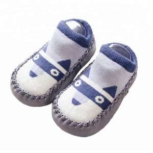Chaussettes <span class=keywords><strong>pour</strong></span> <span class=keywords><strong>nouveau</strong></span>-nés, chaussons souples, avec semelle en cuir, <span class=keywords><strong>pour</strong></span> bébé - Product Image 5