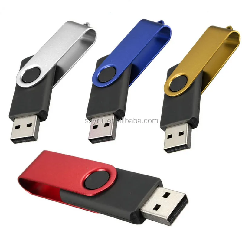 Wholesale Alibaba best seller USB pen drive 4GB 8 GB 16 GB 32 GB colorful swivel memorias usb small flash stick