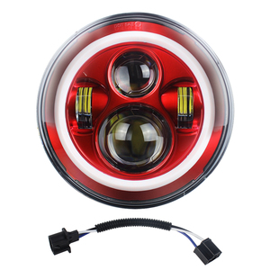 <span class=keywords><strong>7</strong></span> inch <span class=keywords><strong>Led</strong></span> Đèn Pha thiên thần EAGLE EYE Hola Vòng 6000K nhôm nhiệt độ màu 45 Wát Tương thích cho Jeep Wrangler JK xe máy - Product Image 1