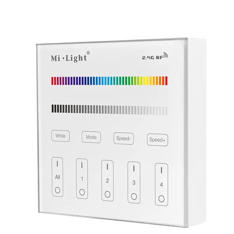 2.4G Wireless B3 T3 4-Zone RGB LED del Pannello Di Controllo 4 Gruppi RGBW Smart Panel di Controllo Remoto 30M Distanza di Controllo