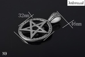 Collana di stelle di gioielli in acciaio inossidabile maschile di moda Vintage all'ingrosso - Product Image 5