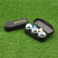 Jeu de balles en argent, contenant de 15 à 3 Boules de caleçon, en Nylon, adapté pour le jardin en plein air