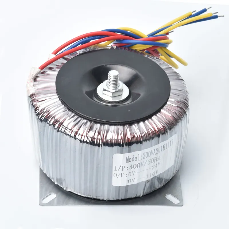 Customized 200W-5000W Single-phase Isolation Transformer 400V200V To 12V24V36V48V60V70V All-copper Annular Power Transformer