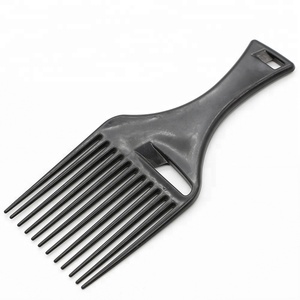 Peigne à dents larges en carbone pour coiffure, accessoires de coiffure, peigne <span class=keywords><strong>afro</strong></span> en plastique pour coiffeurs - Product Image 3