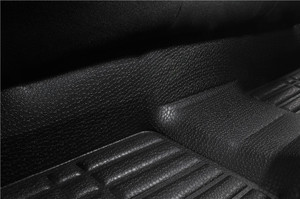 BORNSLLER Tapis <span class=keywords><strong>de</strong></span> sol <span class=keywords><strong>de</strong></span> voiture sportifs en cuir 5D sur mesure et écologiques pour VW Golf 7 Mk7 GTI <span class=keywords><strong>R</strong></span> 2013-2020, surpiqûres rouges, garantie 2 ans - Product Image 6