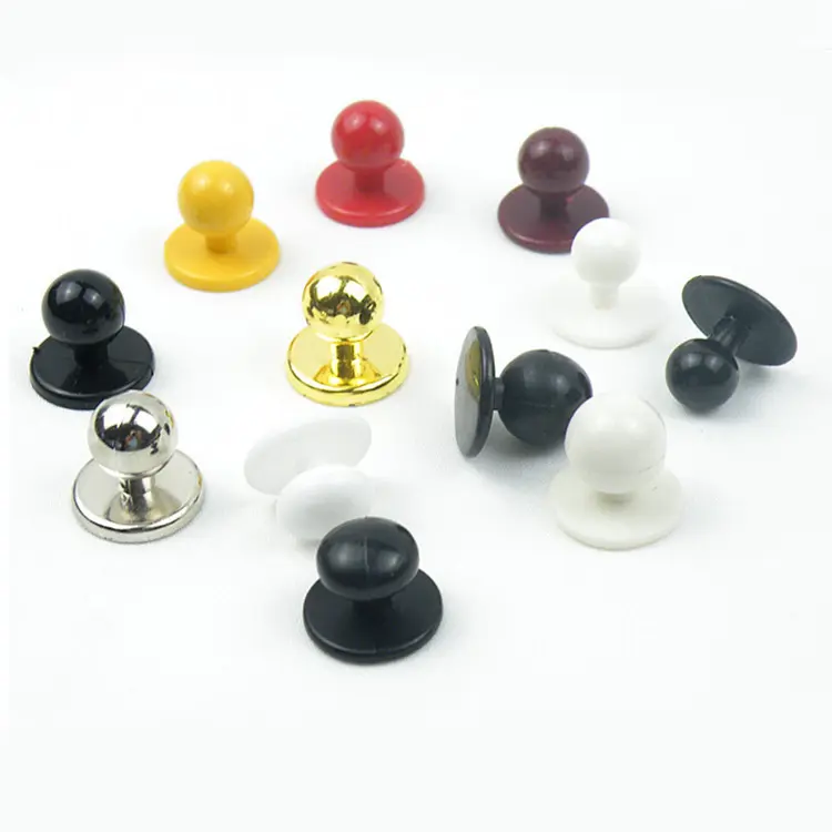 Botón personalizado de nailon y plástico para chef, uniforme de cocina, color dorado, blanco y negro, precio al por mayor