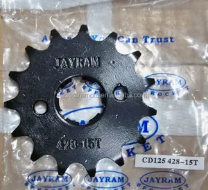 <span class=keywords><strong>CD125</strong></span> 428-15T เฟืองหน้าสําหรับชิ้นส่วนรถจักรยานยนต์ HONDA - Product Image 1