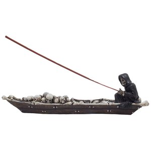 Regalos 12 pulgadas miedo Grim Reaper en barco <span class=keywords><strong>de</strong></span> <span class=keywords><strong>pesca</strong></span> <span class=keywords><strong>de</strong></span> calaveras <span class=keywords><strong>de</strong></span> incienso titular Multi-color - Product Image 3