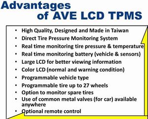 Driving Product AVE <b>TPMS</b> T100-SERIES Tire Solution for all kind of car - Product Image 5