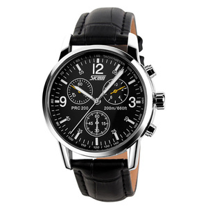 SKMEI 9070-reloj de cuarzo de acero inoxidable para hombre, reloj de pulsera Masculino de negocios - Product Image 5