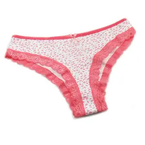 Wholesale Ladies briefs student teen girls in panties modal underwear women's low waist lace cotton panties