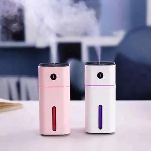 创意迷你方形 D 加湿器精油扩散器香薰灯 LED 夜灯 USB Aromatherapy 汽车空气清新剂 Fogger