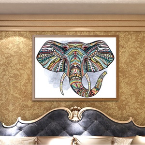 <span class=keywords><strong>Peinture</strong></span> au diamant faite à la main, art mural, bricolage, cristal en forme spéciale de tête <span class=keywords><strong>d</strong></span>'éléphant pour la <span class=keywords><strong>d</strong></span>écoration de la maison - Product Image 3