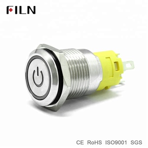 19mm tạm thời latching nổ bằng chứng chuyển đổi kim loại <span class=keywords><strong>push</strong></span> <span class=keywords><strong>button</strong></span> với 6V 12V 24V LED Đèn - Product Image 5