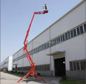 Penjualan terlaris spider man lift KD-P12 teleskopik hidrolik manlift/platform kerja udara