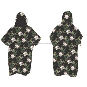 Tùy Chỉnh In Bãi Biển Poncho Microfiber Terry Surf Poncho Khăn Thay Đổi Áo Choàng - Product Image 3