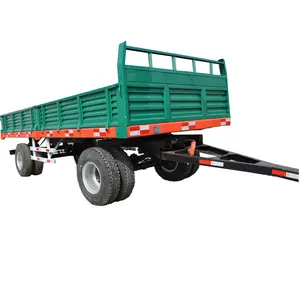 Cina fatming hidrolik pertanian traktor dump trailer