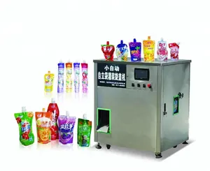 Venta de fábrica HF-ZLD-D1 semi automática jugo de aloe vera de la máquina de embalaje 100 ml-350 ml rango de llenado es