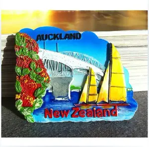 New Zealand Europe Cheap wholesale resin polyresin fridge magnet tourist souvenir