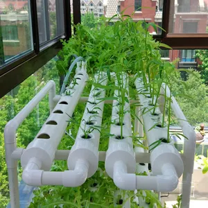 Sistema di coltivazione idroponica verticale NFT per serra sistema di acquaponica sistema di torre di coltivazione idroponica verticale da giardino
