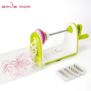 Smile Mom 5 Trong 1 Dụng Cụ Hỗ Trợ Nhà Bếp Ruy Băng & Máy Cắt Xoăn-Máy Cắt Tóc Thiên Thần-Công Cụ Xoắn Ốc Xoắn Ốc-Máy Cắt Lát Khoai Tây Thủ Công