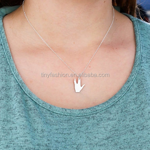 Capitaine Kirk Cadeau Trekkie Bijoux Vivre Longtemps et Prosper Star Trek Collier argent collier de mode - Product Image 2