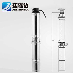 Bombas Sumergibles Eléctricas Jiesenda <span class=keywords><strong>de</strong></span> 1HP, 2HP, 3HP, 100QJD6/8 para Pozos Profundos - Product Image 5