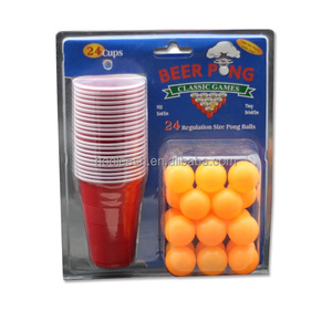 Bicchieri da Birra da 16 OZ e Palline, Set da 24 Bicchieri per Beer <span class=keywords><strong>Pong</strong></span> - Product Image 1