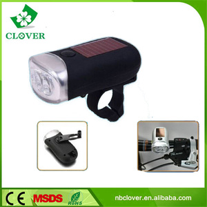 3 led <span class=keywords><strong>dynamo</strong></span> solaire rechargeable lumière de bicyclette - Product Image 1