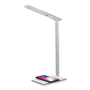 Modern Desain Keren Lampu Nirkabel Charger Lampu Meja Yang Bisa Disesuaikan LED Lampu Belajar