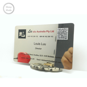 นามบัตรโลหะกระจกโลหะพิมพ์ลายโลหะทำจากสเตนเลสออกแบบได้ตามต้องการ - Product Image 3