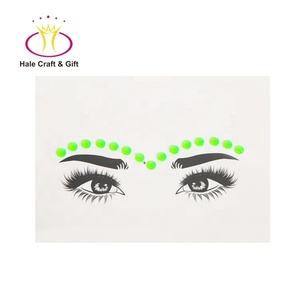 Carnaval brilha no escuro neon, jeia facial gema para adesivo de olho - Product Image 4