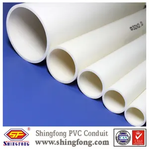 白色 PVC 管道与单面平原/单面 Belled