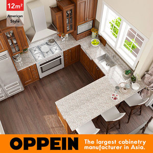 Américain Style Mini Kitchenette U Forme Petite Armoire De Cuisine - Product Image 2