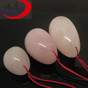 DIY natural quartzo rosa kegel exercício vagina jade ovos para mulheres pedras