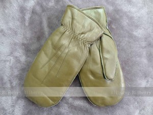 Señora Bebé <span class=keywords><strong>Manopla</strong></span> Invierno Guantes <span class=keywords><strong>de</strong></span> Cuero <span class=keywords><strong>de</strong></span> piel <span class=keywords><strong>de</strong></span> Cabra Genuina - Product Image 5