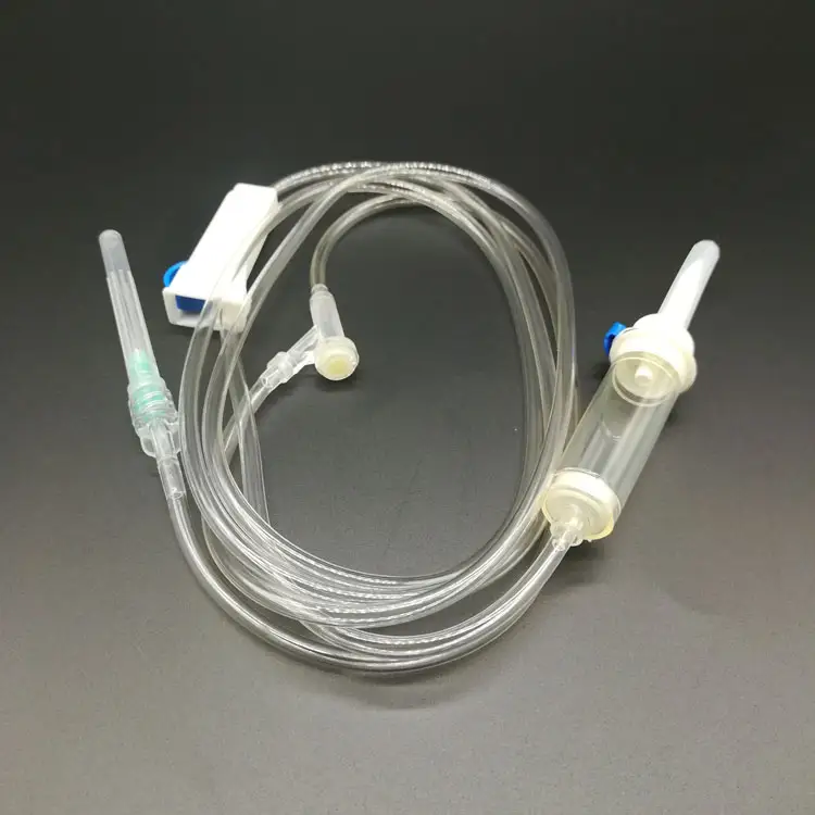 Set di infusione endovenosa monouso per dispositivi medici di fornitura ospedaliera di alta qualità