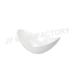 Deep melamine plate/Pure white oval melamine plate