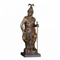 DS-426 גדול ברונזה מימי הביניים קיסרי לוחם אביר פסל עתיק חייל פיסול פסלון קישוט מתנה עסקית