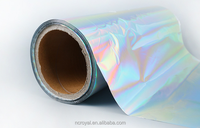 Film PET métallisé et holographique en aluminium sans couture laser