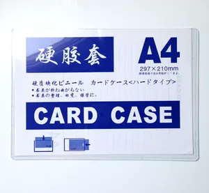 Casing kartu PVC A4 A3 A5 transparan kualitas tinggi tempat <span class=keywords><strong>file</strong></span> suspensi keras harga rendah - Product Image 1