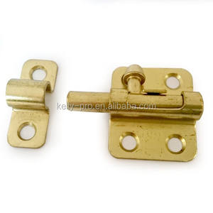 2 Inch Brass Slide Security Barrel <b>Bolt</b> Clasp, Straight Cranked Neck <b>Door</b> Lock Latch, Surface Gate Security <b>Door</b> Catch Lock <b>Bolt</b> - Product Image 2