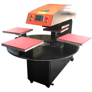 Máquina multifunción de impresión por transferencia de sublimación 15x15 microtec lanyard con cuatro estaciones